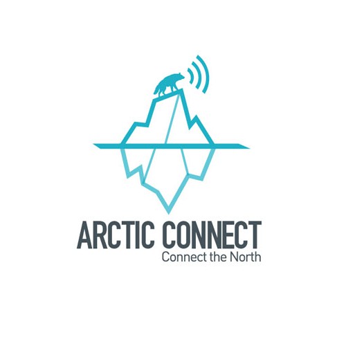 Create a professional and clean logo for an exciting online platform about Arctic