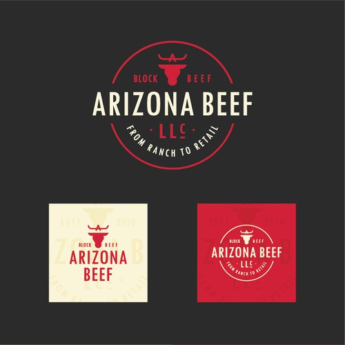 Bold logo for Arizona Beef