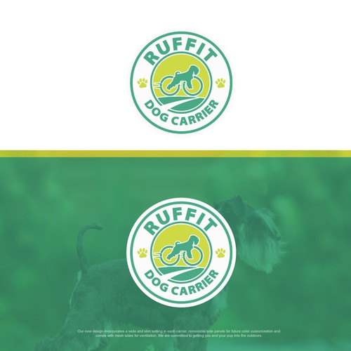 Dog carrier logo branding