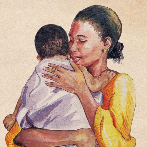 Illustration for wine label