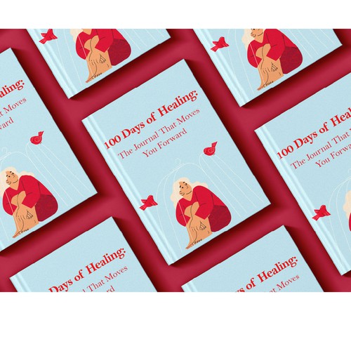 BOOK COVER DESIGN FOR ''100 Days of Healing: The Journal That Moves You Forward''
