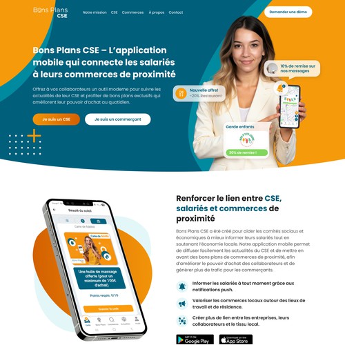 Bons Plans CSE Employee Benefits Website