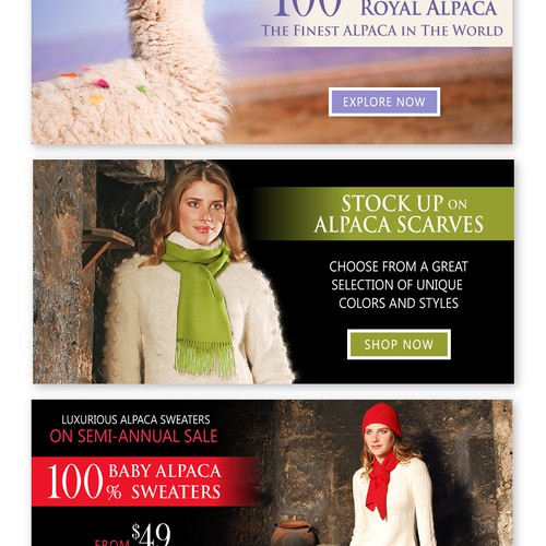 New flash banner wanted for Alpaca Boutique