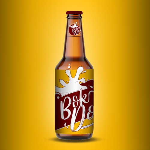 Beer bottle design.