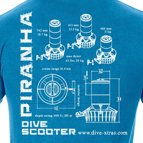 Blueprint Schematic T-shirt Design