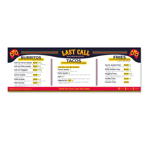 Main menu banner design