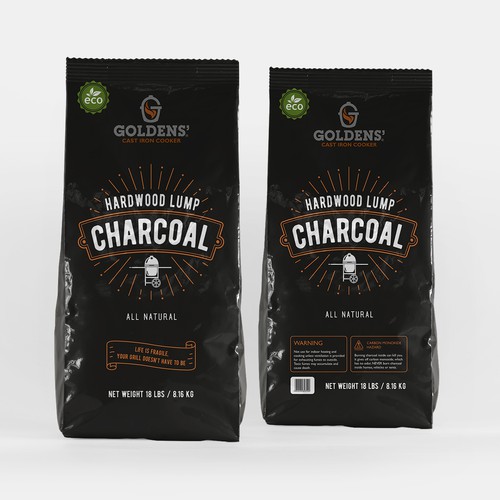 Hardwood lump charcoal