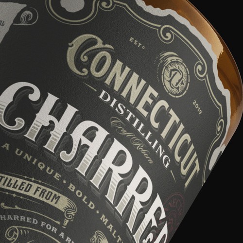Charred Spirit Label