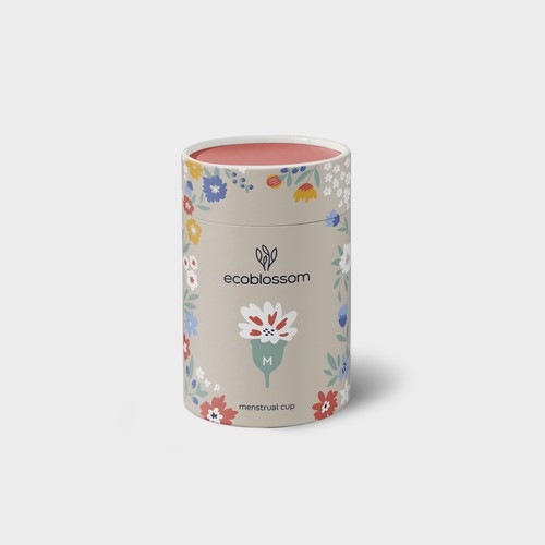 menstrual cup packaging design