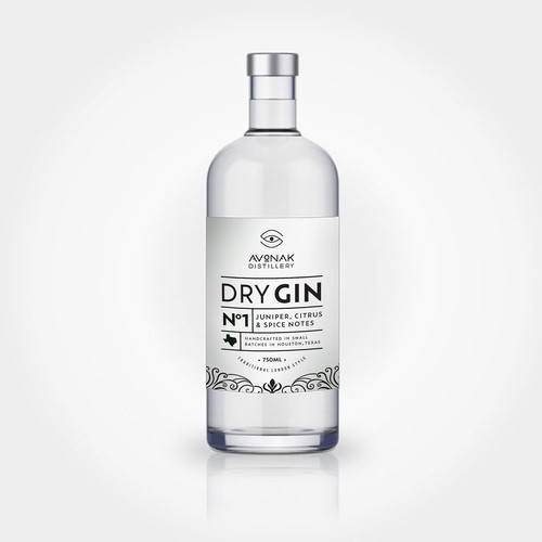 Dry Gin Label Design