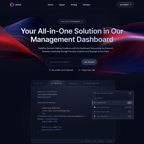 Landing Page SaaS Concept