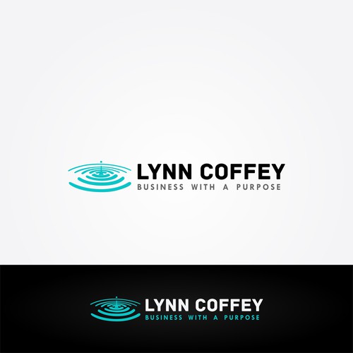 Ripple effect logo concept for Lynn Coffey