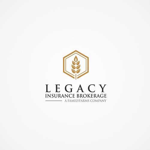 Clean, sharp, luxurious logo for Legacy Insurance Brokerage