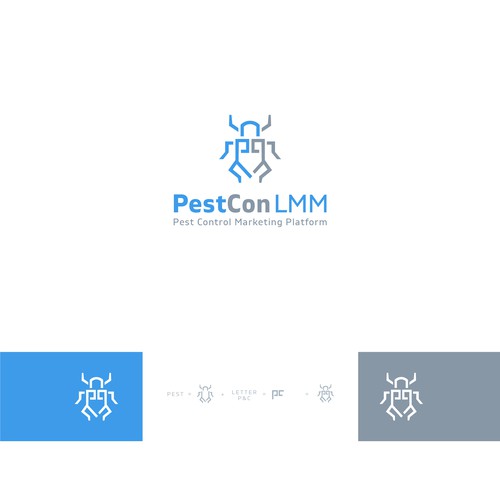 Abstract Logo for Pest Control Digital Marketing Business