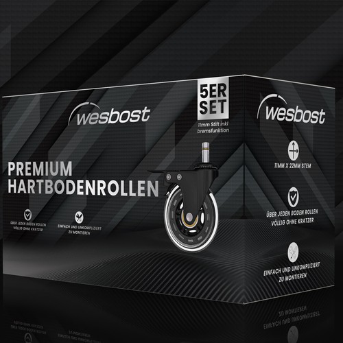 Hartbodenrollen product packaging 