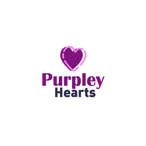 Purpley Hearts Logo