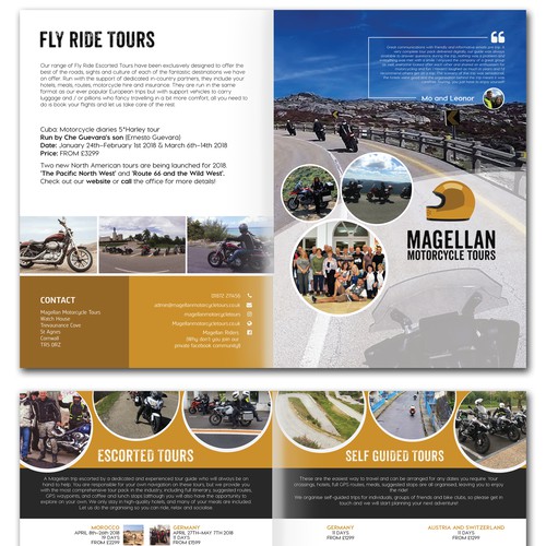 Motorcycle Tour's 2018 Brochure