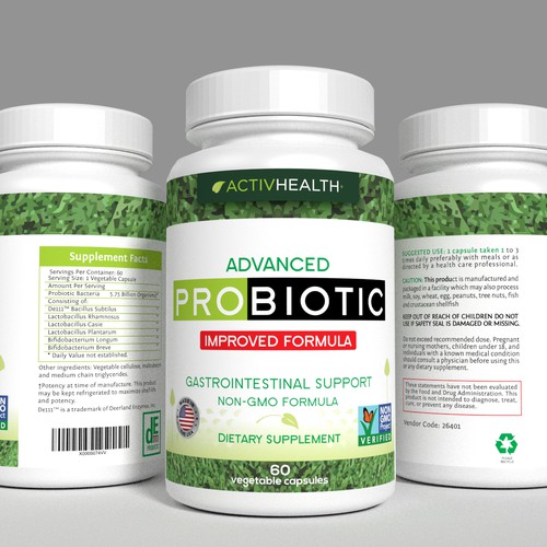 Label for PROBIOTIC- activhealth+