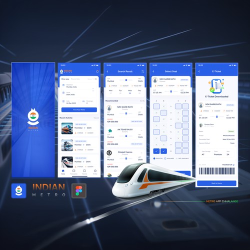 Indian metro Ui Design