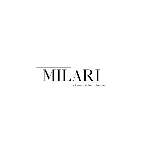 A logo for Milari fashion blog