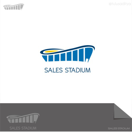 simple logo concept for sales stadium