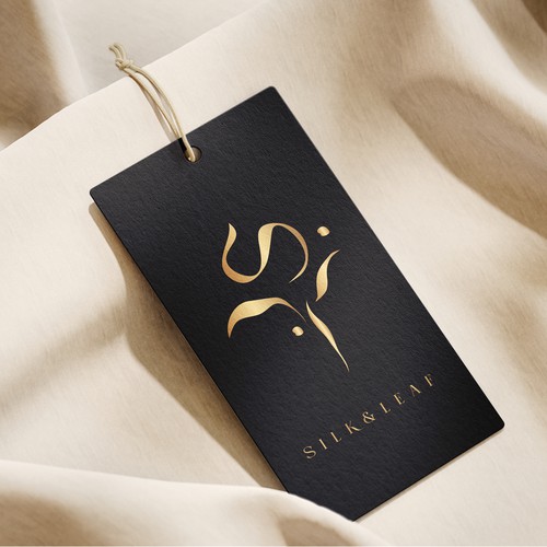 Silk & Leaf - Elegant Logo Design