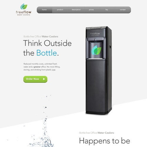 Create an inspiring website for Water Cooler Company