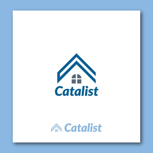 logo concept for estate & mortgage