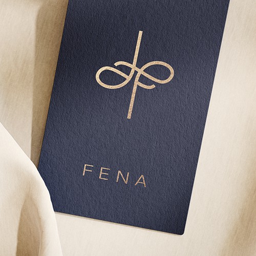 Flowing Elegance: Fena Monogram Design