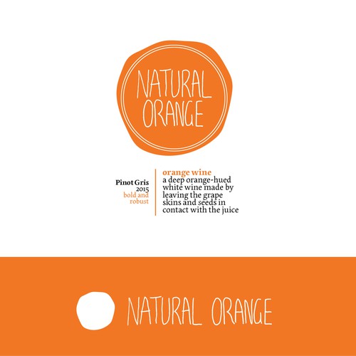 Logo concept for an orange wine distributor