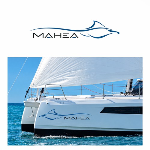 Designed a Hawaiian themed sailing catamaran logo