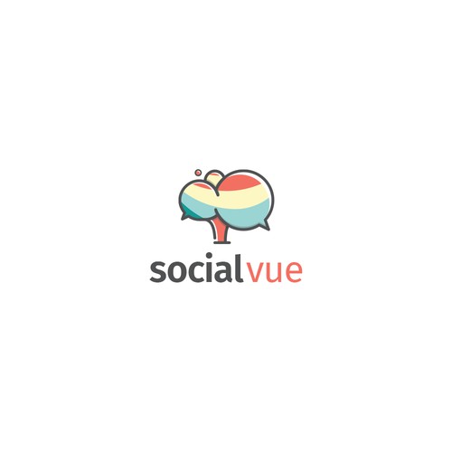 Playful logo for social-vue