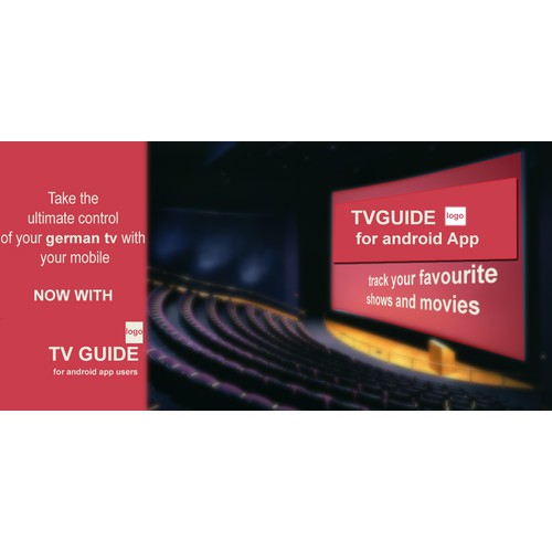 TV Guide application horizontal Banner