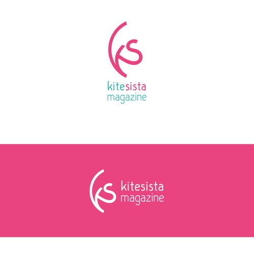 Iconic logo for leading girls online kitesurf and beach lifestyle magazine