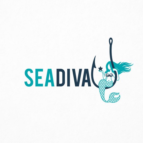 Logo depicting a hand-drawn mermaid