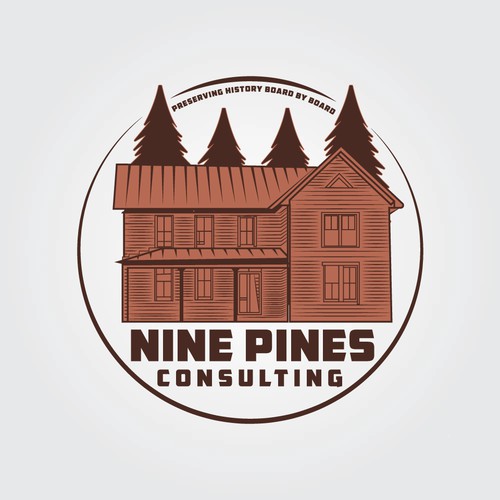 Logo Design for Nine Pines Consulting Brand.