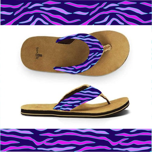 Tiger Pattern Design for sandals