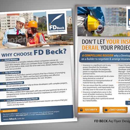 Help F.D. Beck & Sons Pty Ltd with a new postcard or flyer