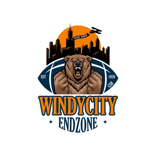 Windycity Endzone Logo Design