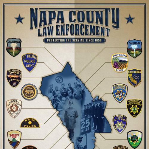 Poster Design for Napa Police Historical Society