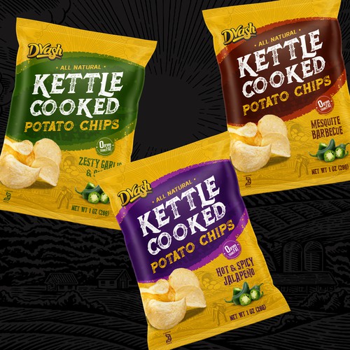 SNACKS POTATO PACKAGING DESIGN