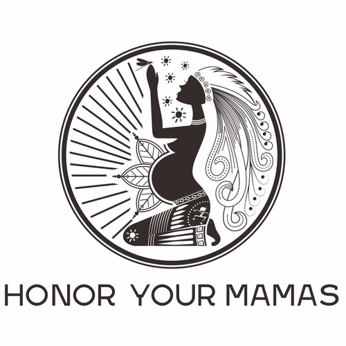 geometric patterned logo for HONOR YOUR MAMAS