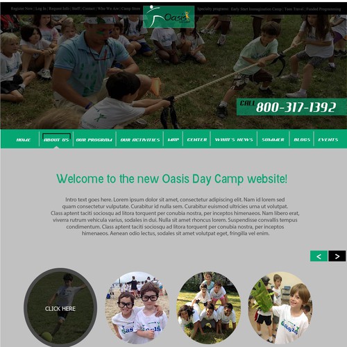 Create an amazing new website design for oasischildren.com