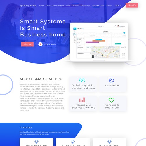 Software Landing page