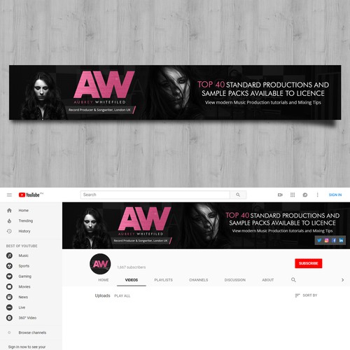 Youtube Banner Design