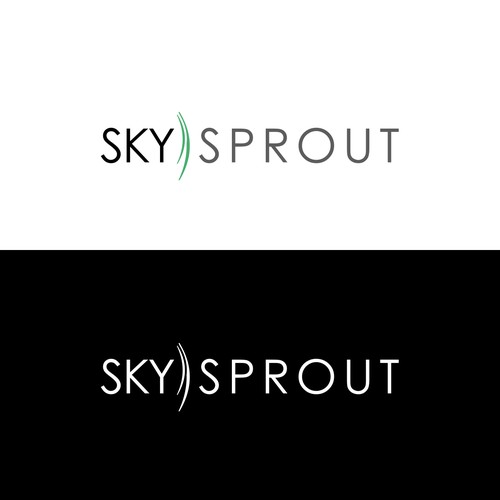 sky sprout logo concept