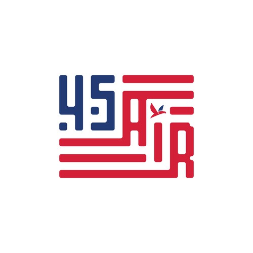 USA Flag Logo Concept