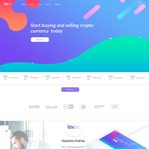 Modern web page redesign concept 