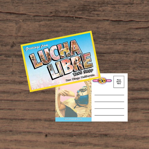 Lucha Libre Post Card Design