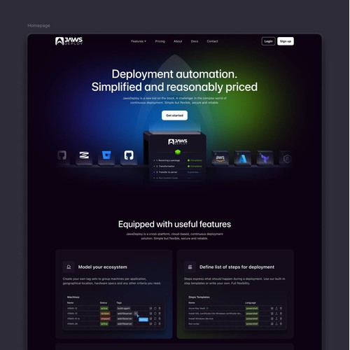 A fresh and appealing website for tech startup